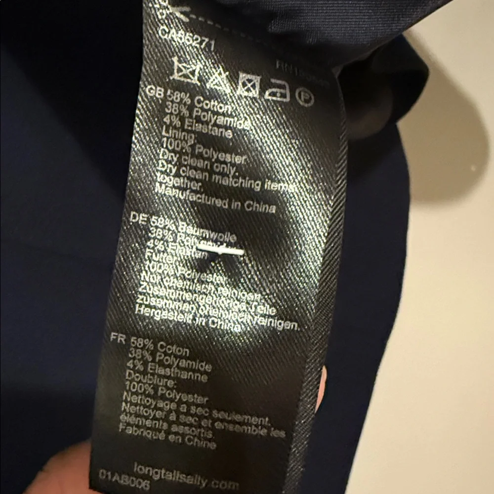 Long Tall Sally Navy Jacket - Picture 7 of 7
